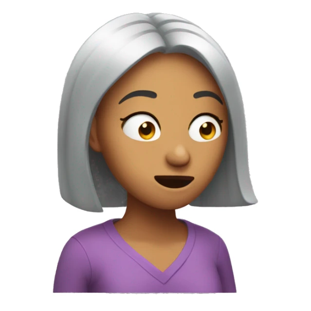 singing with her eyes closed sticker