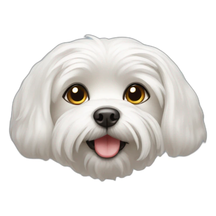 maltese dog occhiolino sticker