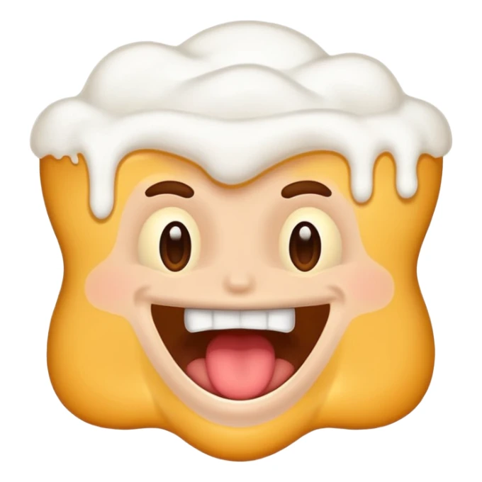 enthusiastic frothing mouth sticker