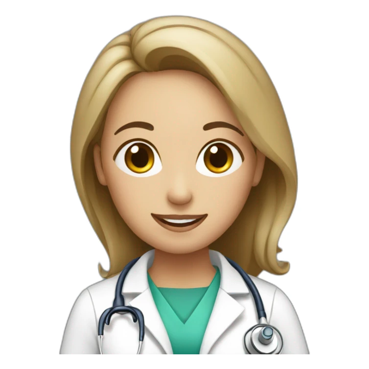 Female doctors with treat patients sticker