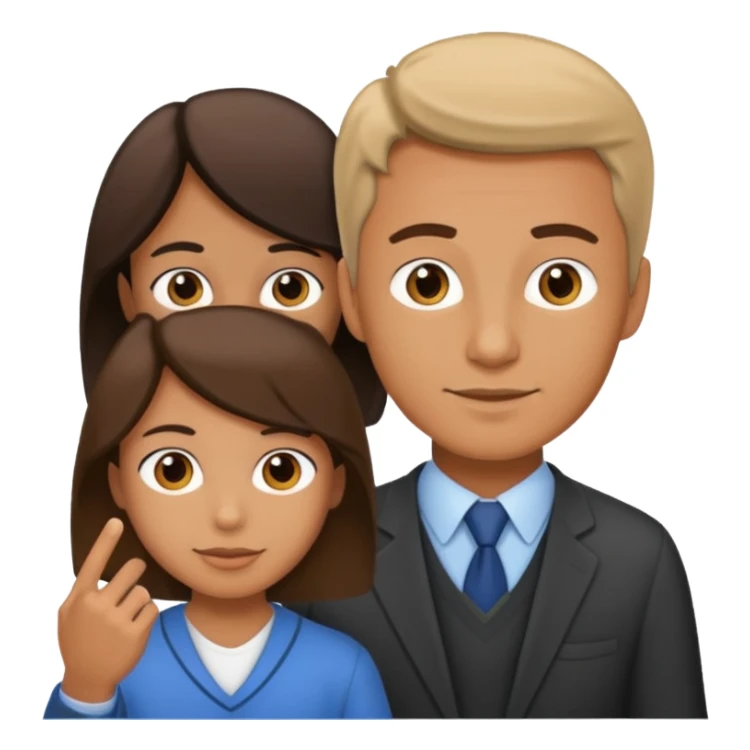 male teacher helping student sticker