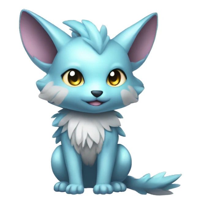 Cute cool shiny colorful animal hybrid Fakemon full body sticker