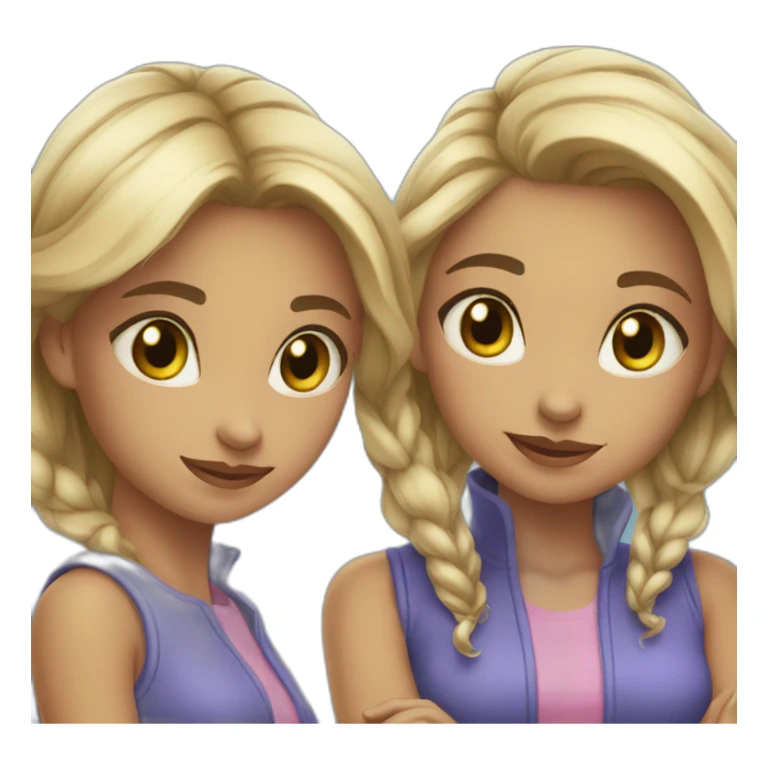 Two brokes girls série sticker