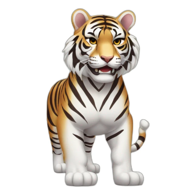 Tigre en 2 patas muy fuerte sticker