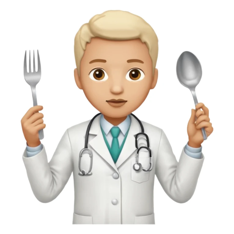 ligth doctor eating in restaurant full body sticker
