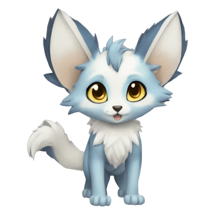 Anthro Chibi-style-Fur-Sona-Fakémon Full Body sticker
