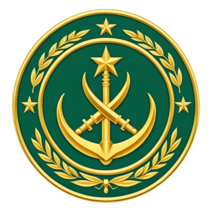 Emblem of the Islamic Revolutionary Guard Corps, an Iranian military institution sticker