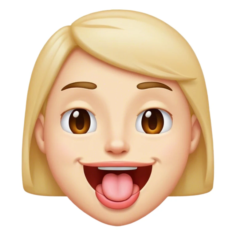 Wink face with tongue out and up sticker