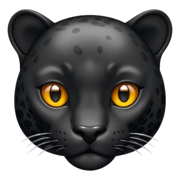 Black jaguar, similar to the traditional iPhone emoji. sticker