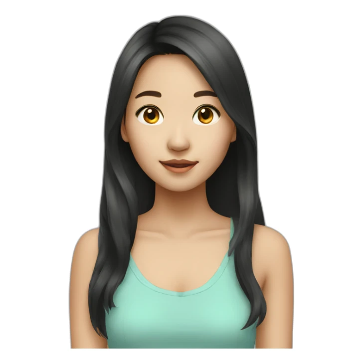 Pretty Asian Teenager sticker