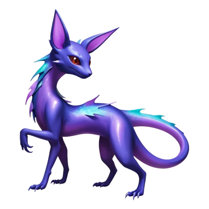 Shiny Ethereal Celestial Salandit-Noibat-Espeon-Hybrid (Full body) sticker