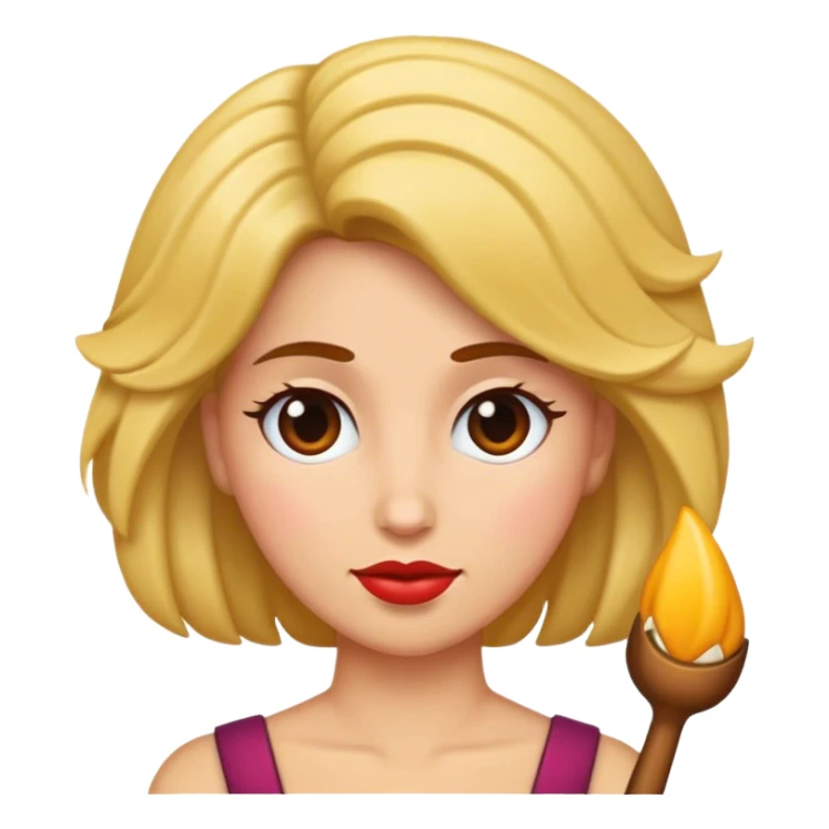 Mujer con cerquillo y pelo ladino sticker