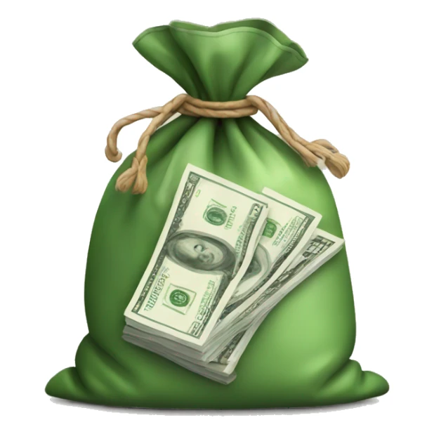 bag of money with safe icon sticker