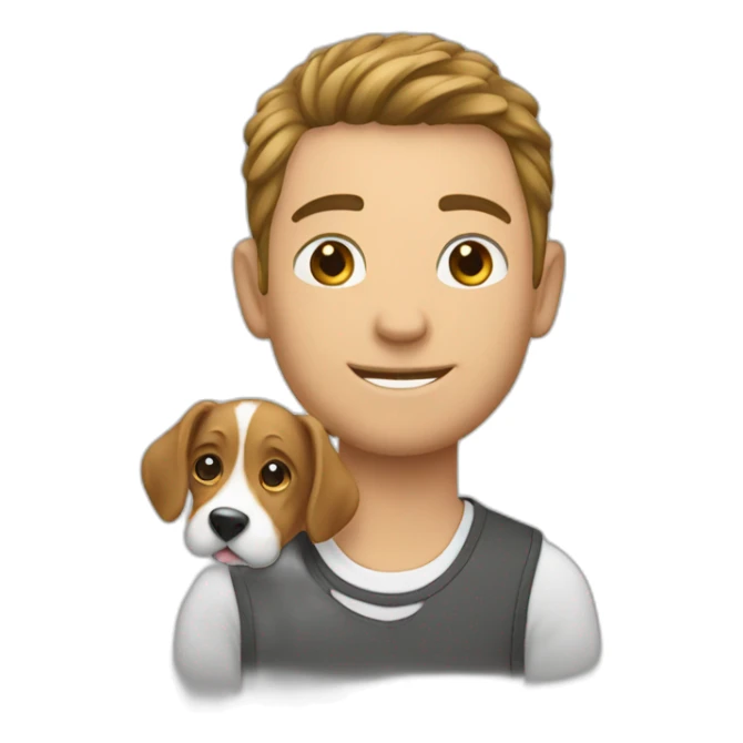 Un pet sur un homme sticker