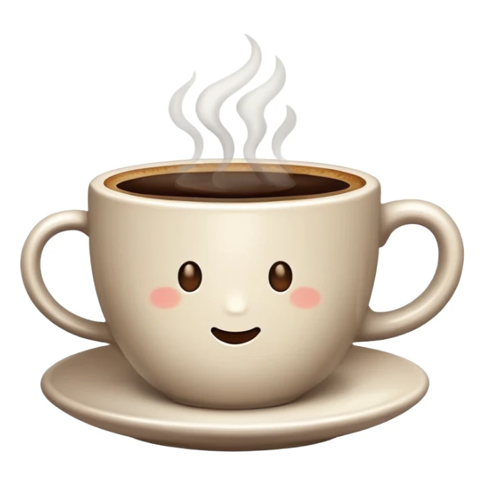 Aesthetic cup of coffee sticker