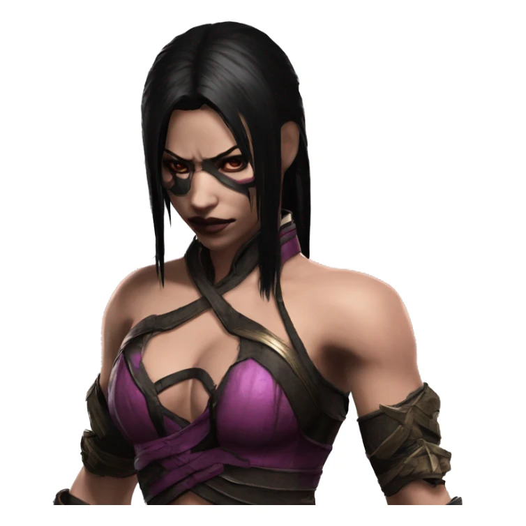 Sadness Mileena Mortal Kombat X sticker