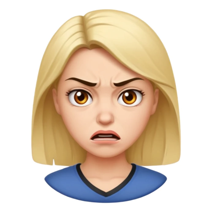 Beautiful woman angry and sick of idiots sticker