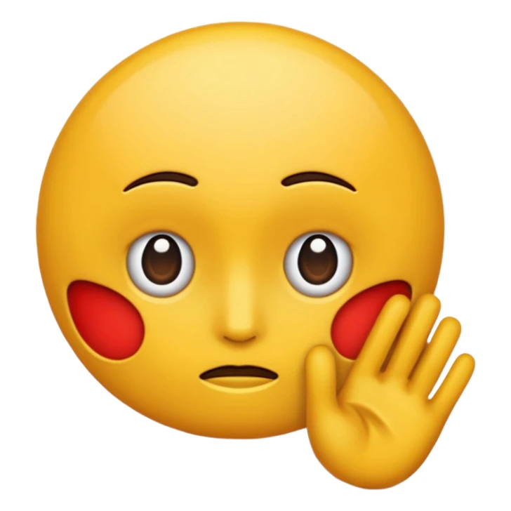 Showing butthole emoji sticker