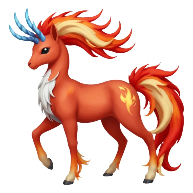 Xerneas-Ponyta-Fakémon-hybrid-creature (full body)  sticker
