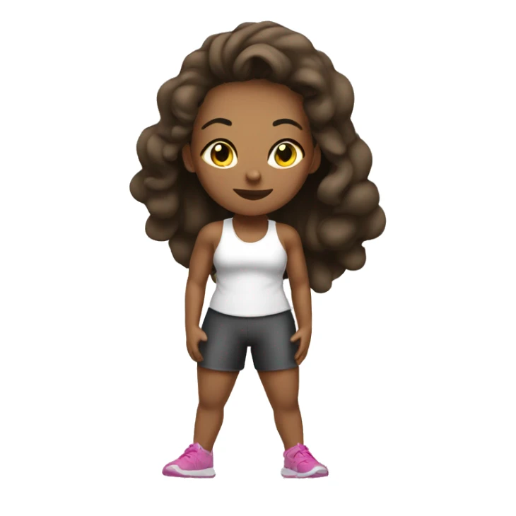clean girl fitness sticker