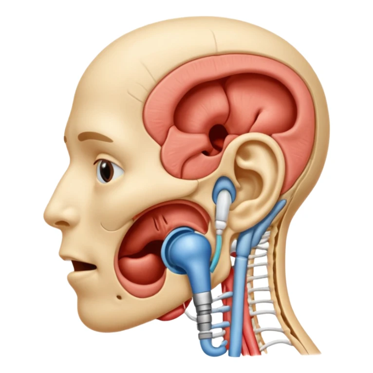 ouvido, nariz, garganta e estruturas da cabeça e pescoço, como cordas vocais, amígdalas e adenoides sticker