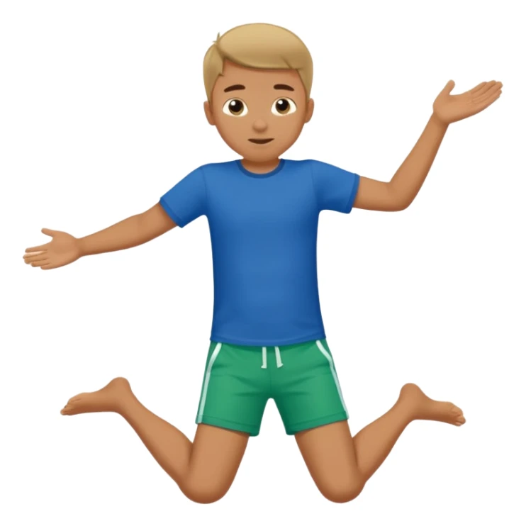 a boy that is sliding on his belly in ON his belly  sticker