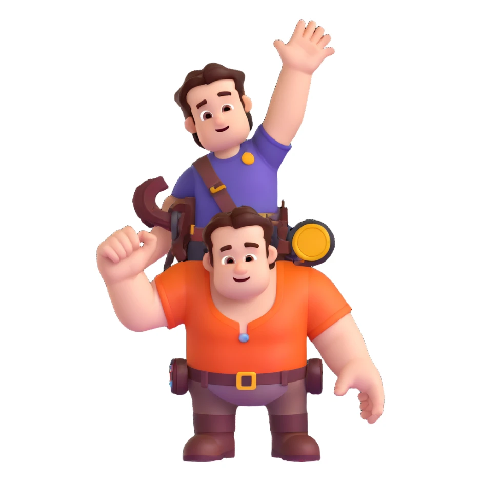 Wreck-it Ralph character sticker