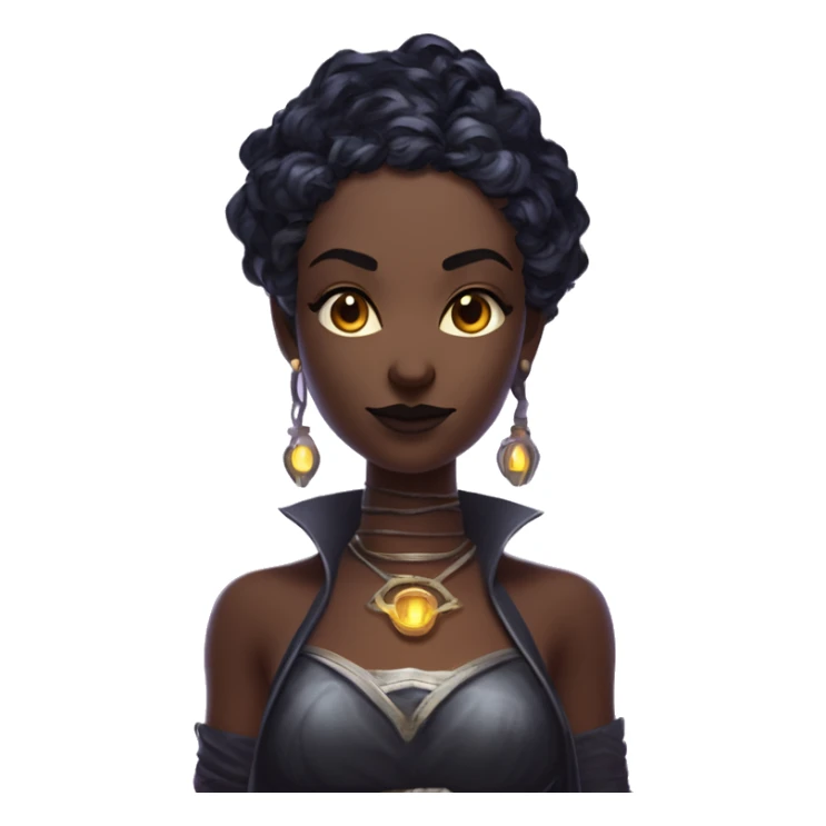 "Technomancy is the use of magic or mystical powers to control and manipulate technology” + "It's kind of like cyberpunk magic or how in some games, characters hack into systems using magic." 🖥️⚡🧙‍♂️ Make a ancient vampire technomancy goddess sticker