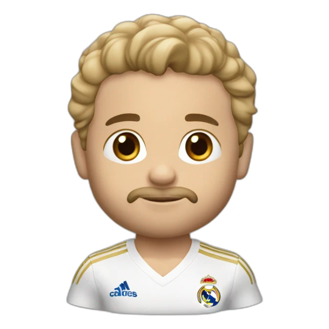 Bebé rubio pelo muy corto Del Real Madrid  sticker