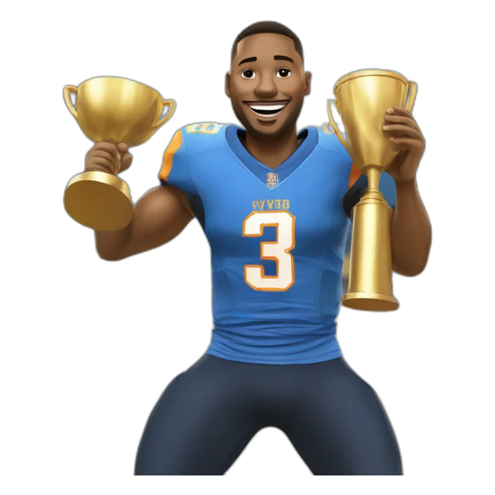 MVP winner celebration winning throphies sticker