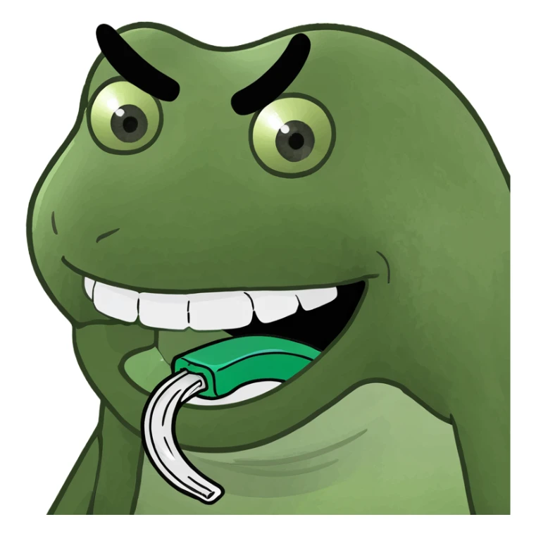  Roll of dental floss for teeth  sticker