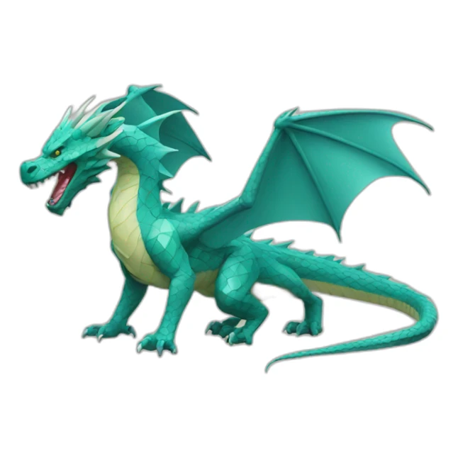 Dragón geometrico sticker