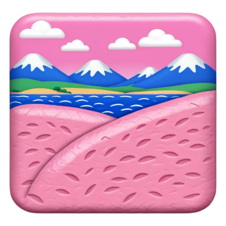 Matisse slop style pink SPAM art landscape sticker