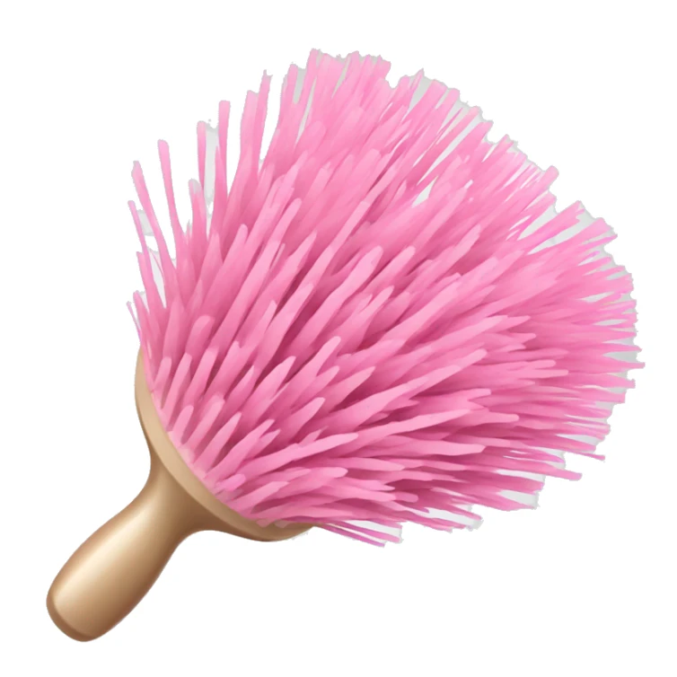 Light pink hair brush  sticker