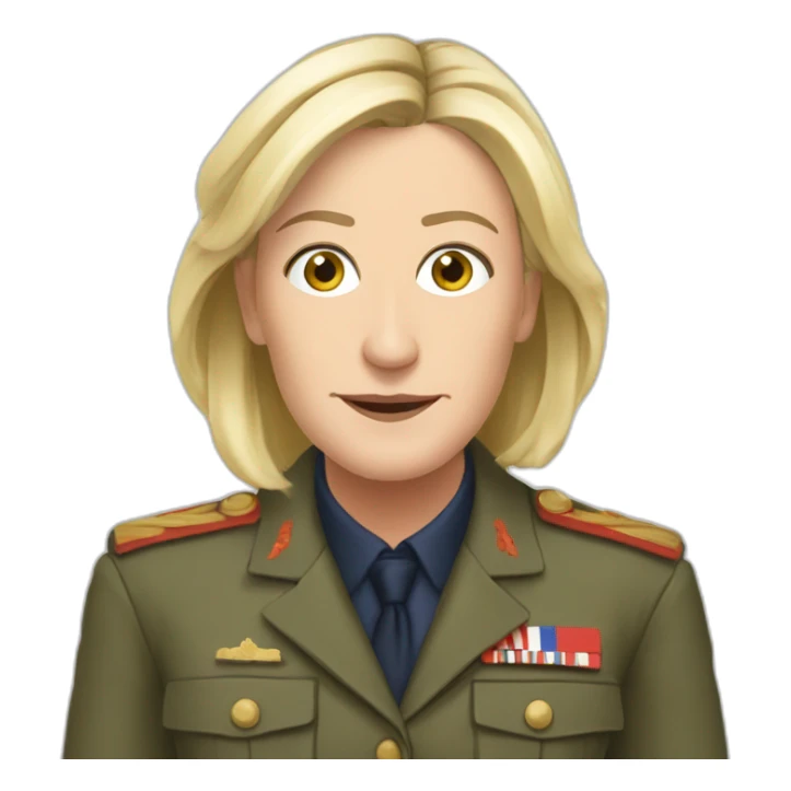 Marine lepen politique française sticker