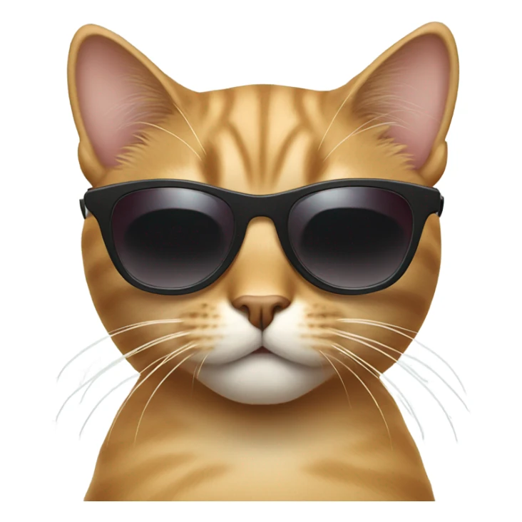 Cat with sunglasses sticker