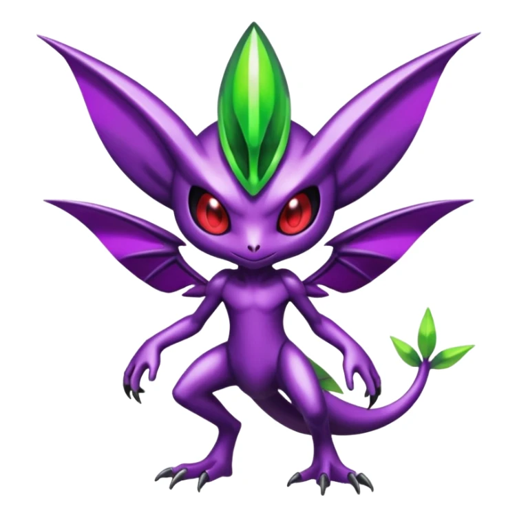 Shiny Aural Darkrai-Celebi-Genesect-Fakémon-fusion (full body) sticker