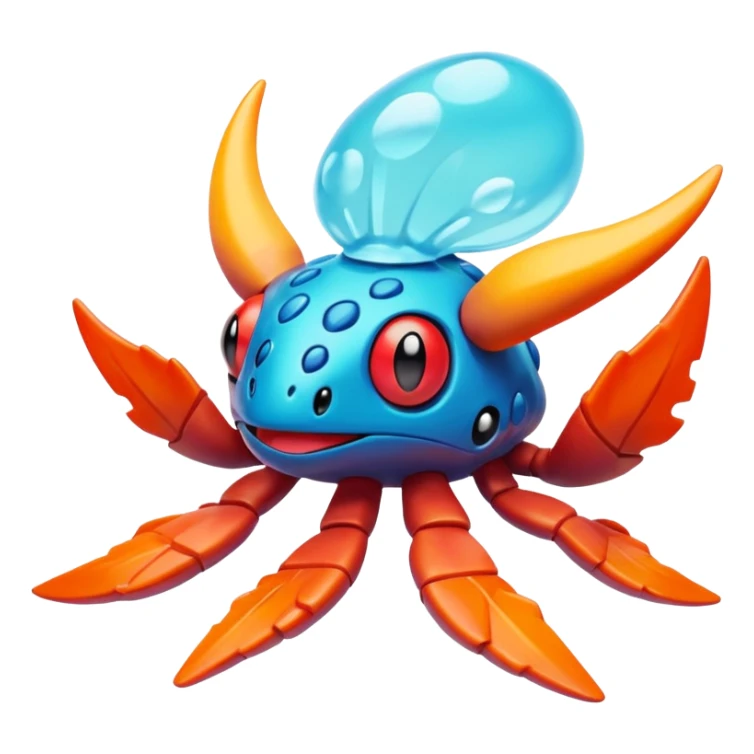 Parasect-Crocalor-Blitzle-Pokémon-fusion sticker