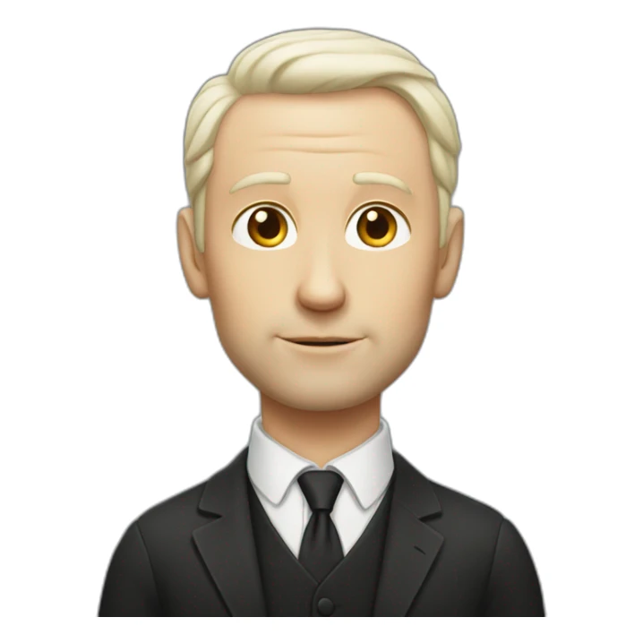 White man from Lincoln with not much hair at all sticker