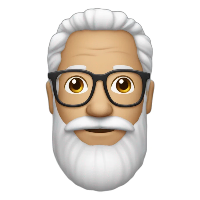 homem branco 45 anos de barba usando oculos sticker