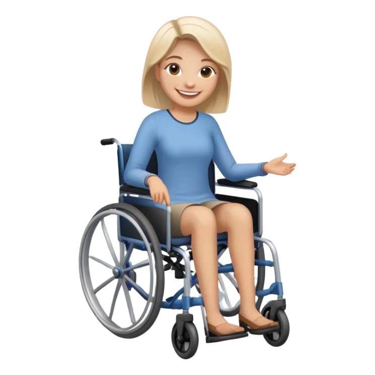 woman in wheelchair sticker