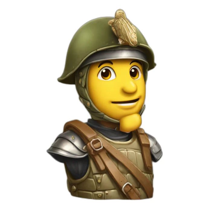 tortue en soldat romain antique sticker