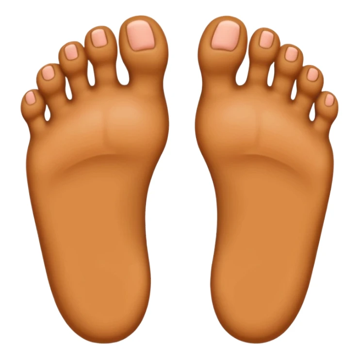 pair of big feet, minimal details sticker