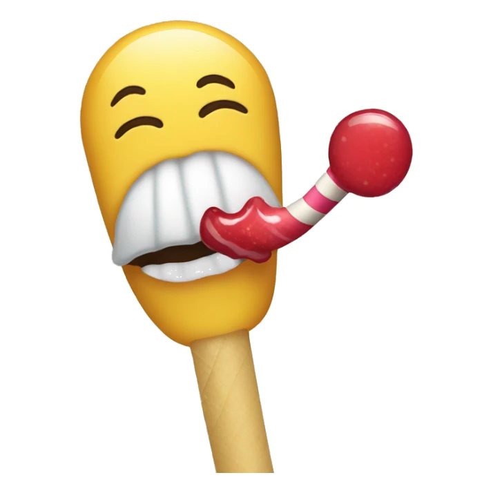 people sucking a lollipop sticker