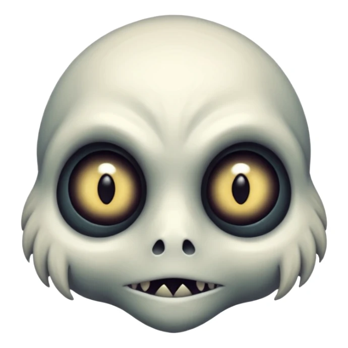 A dark and gloomy and spooky Fakémon-creature sticker