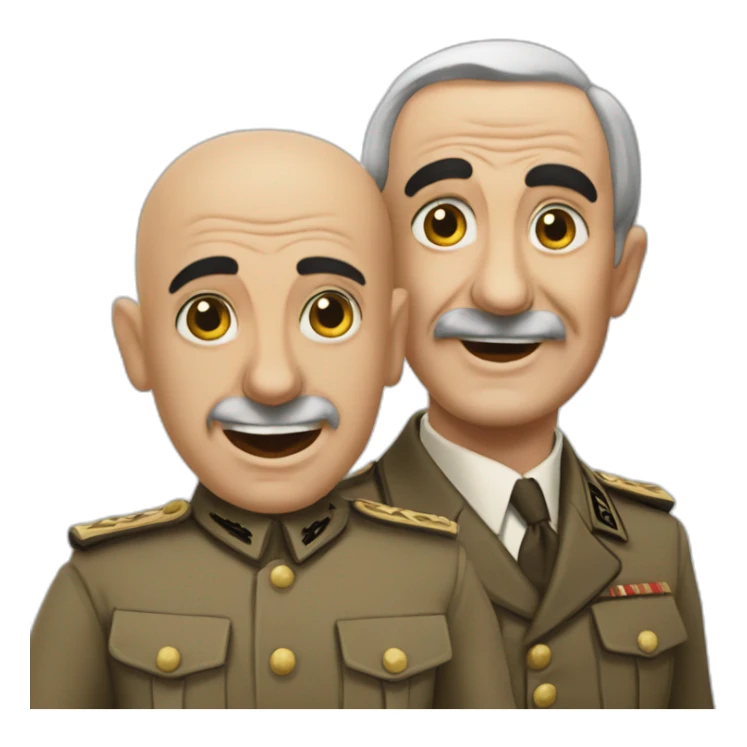 louis de funes en hitler qui rigole sticker