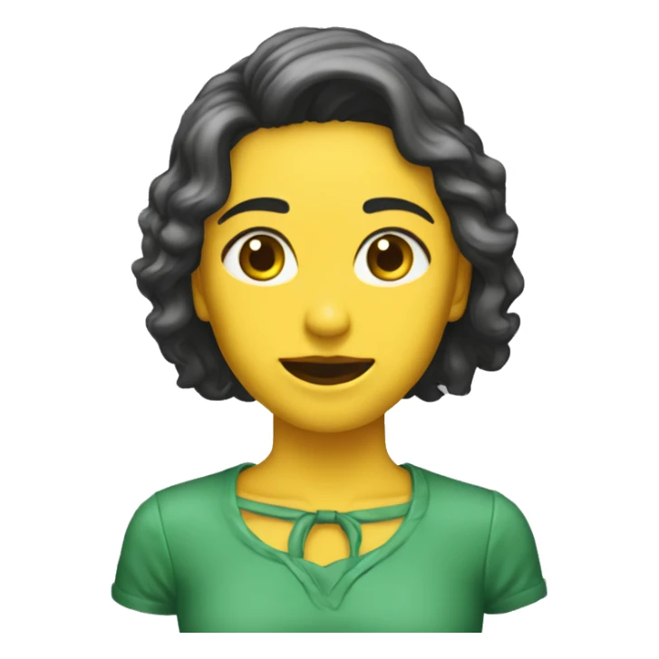 Carita amarilla derritiendose sticker