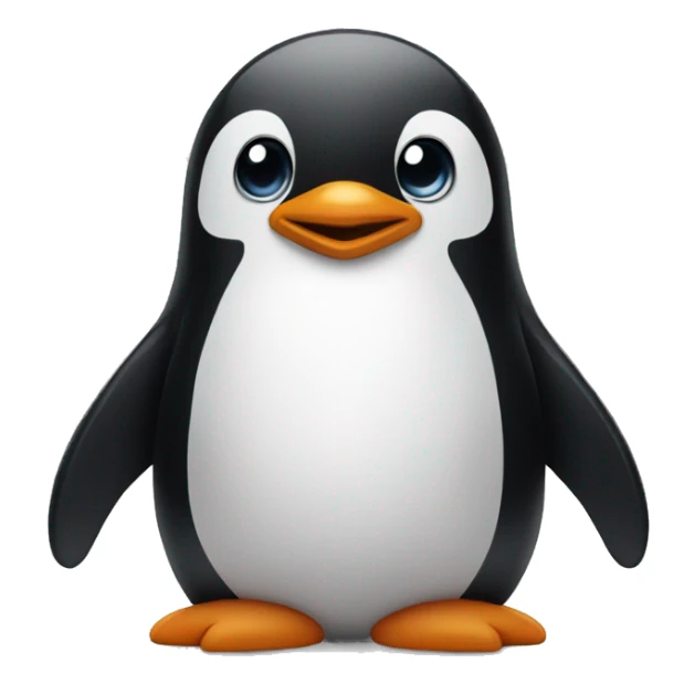 penguin to say ok with hands sticker