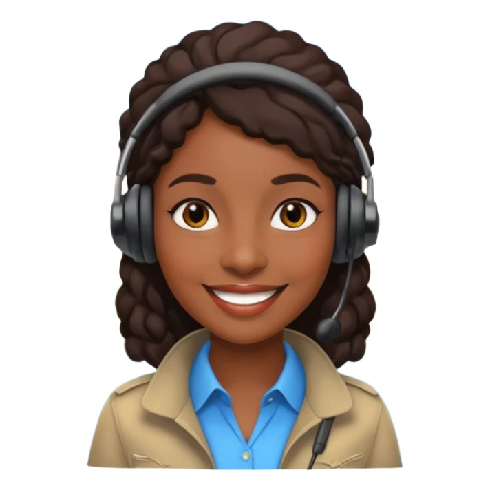 City Tour Guide black woman  sticker