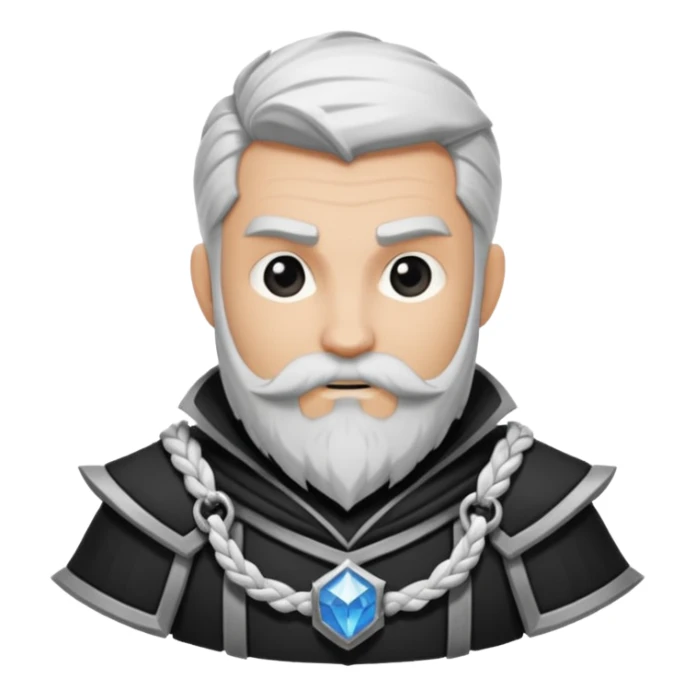 Enano dnd estilo blanco y negro dibujo sticker